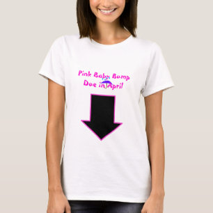Camiseta Flecha, topetón rosado del bebé debido en abril