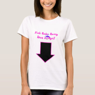 Camiseta Flecha, topetón rosado del bebé debido en abril
