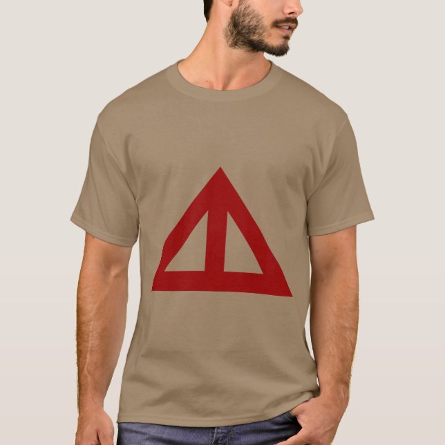 Camiseta Flecha triangular dividida (Anverso)