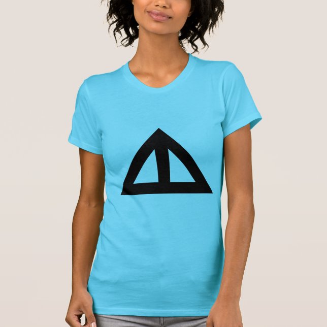 Camiseta Flecha triangular dividida (Anverso)