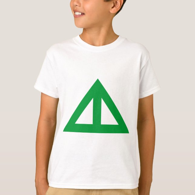 Camiseta Flecha triangular dividida (Anverso)