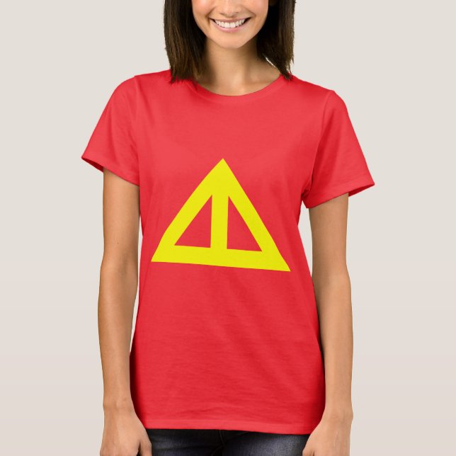 Camiseta Flecha triangular dividida (Anverso)