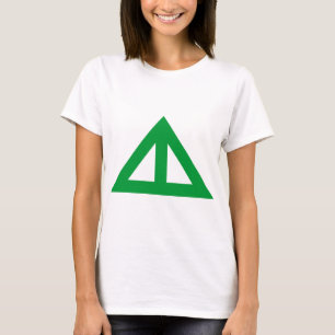 Camiseta Flecha triangular dividida