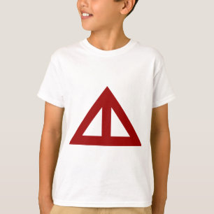 Camiseta Flecha triangular dividida