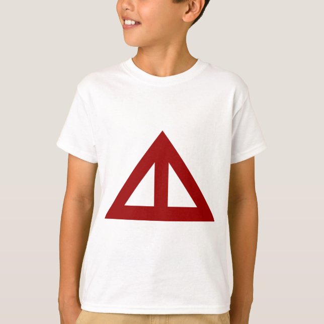 Camiseta Flecha triangular dividida (Anverso)