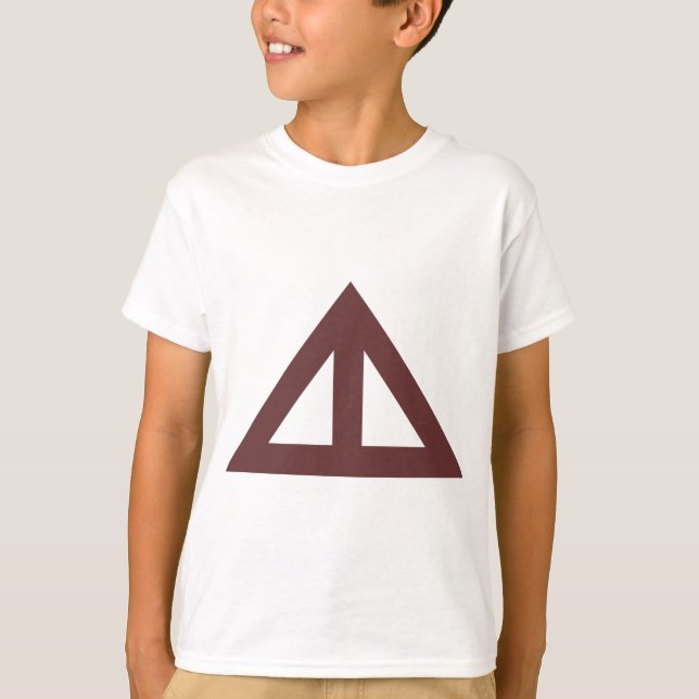 Camiseta Flecha triangular dividida (Anverso)
