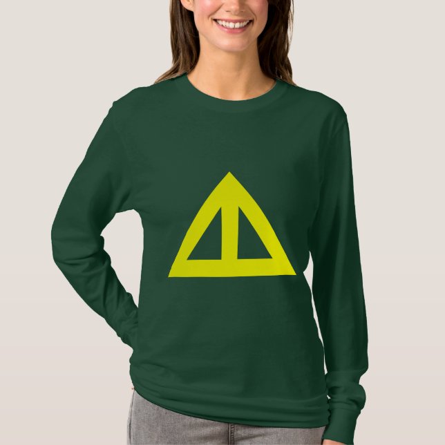 Camiseta Flecha triangular dividida (Anverso)