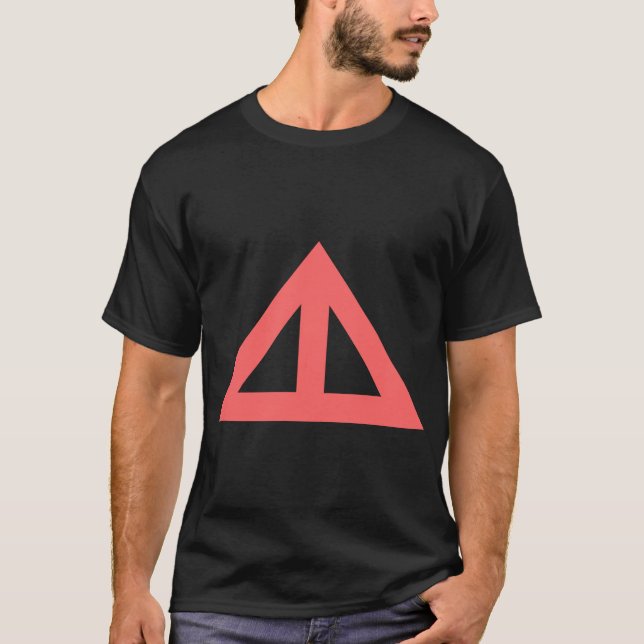 Camiseta Flecha triangular dividida (Anverso)