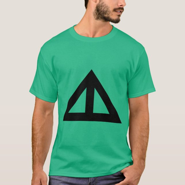 Camiseta Flecha triangular dividida (Anverso)