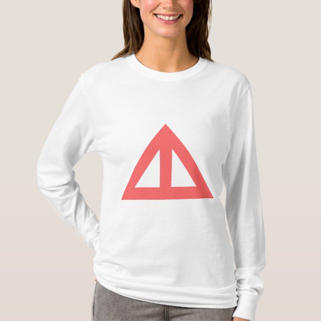 Camiseta Flecha triangular dividida (Anverso)