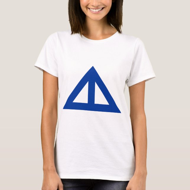 Camiseta Flecha triangular dividida (Anverso)