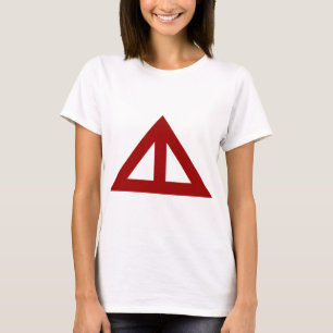 Camiseta Flecha triangular dividida