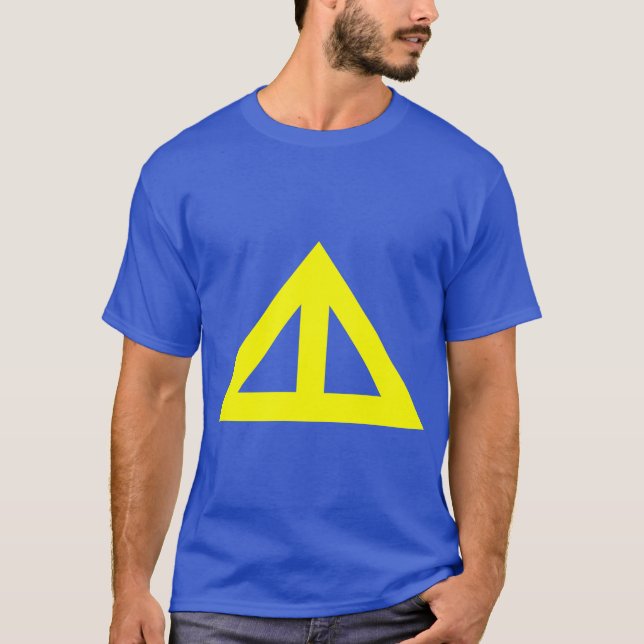 Camiseta Flecha triangular dividida (Anverso)