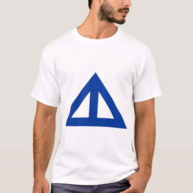Camiseta Flecha triangular dividida (Anverso)
