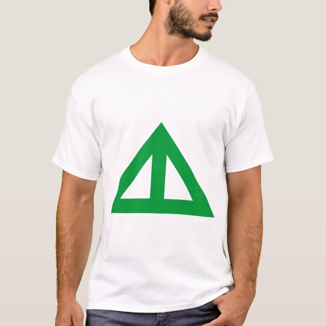 Camiseta Flecha triangular dividida (Anverso)