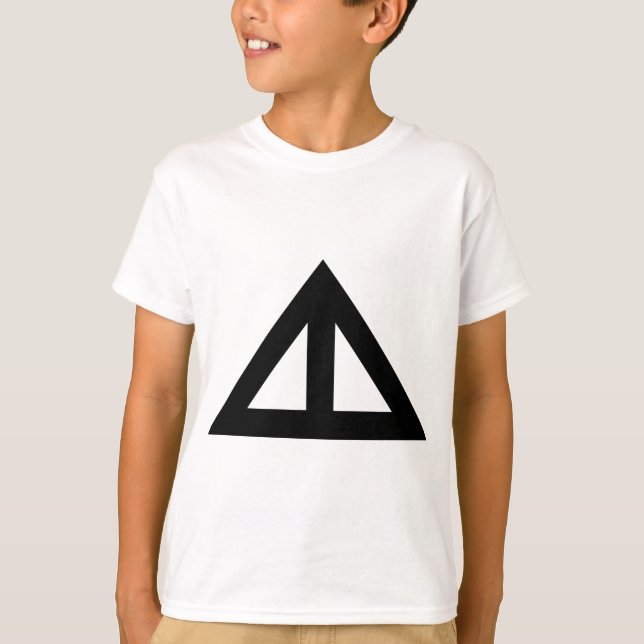 Camiseta Flecha triangular dividida (Anverso)