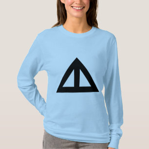 Camiseta Flecha triangular dividida