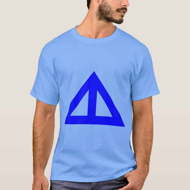 Camiseta Flecha triangular dividida (Anverso)