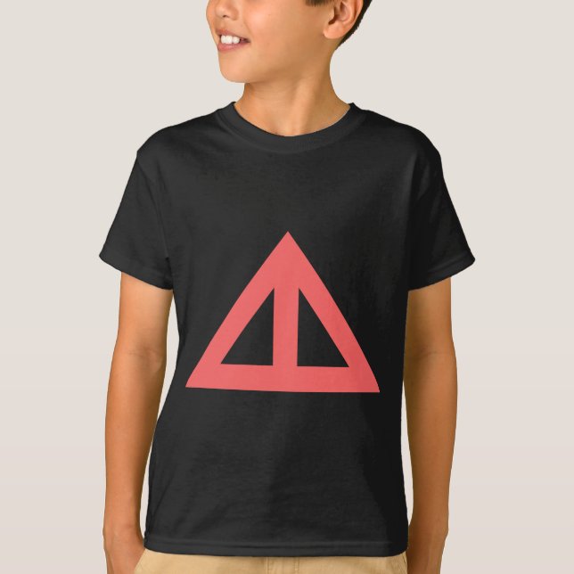 Camiseta Flecha triangular dividida (Anverso)