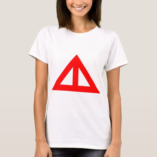 Camiseta Flecha triangular dividida (Anverso)