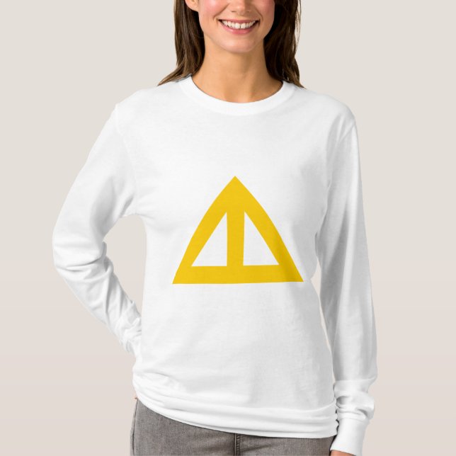 Camiseta Flecha triangular dividida (Anverso)
