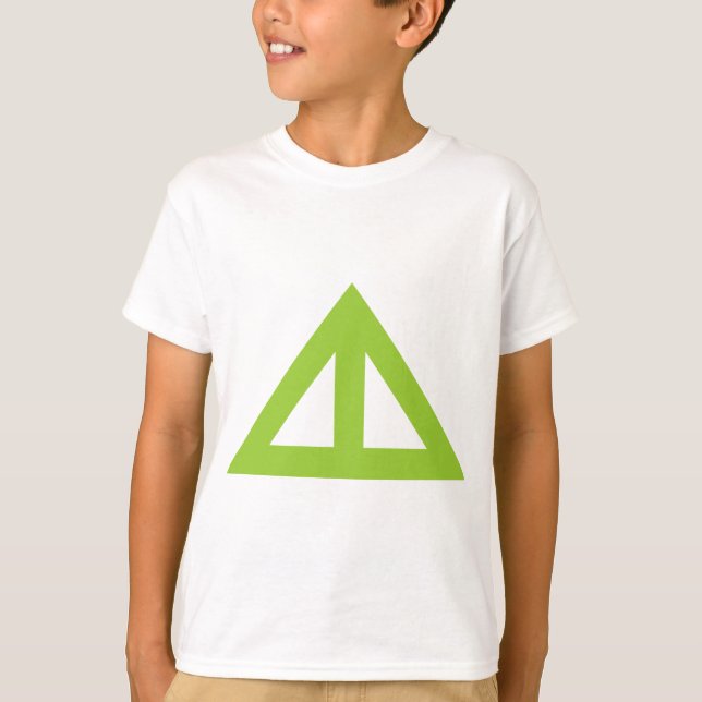 Camiseta Flecha triangular dividida (Anverso)