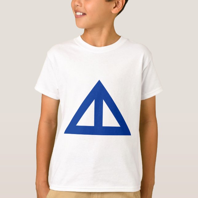 Camiseta Flecha triangular dividida (Anverso)
