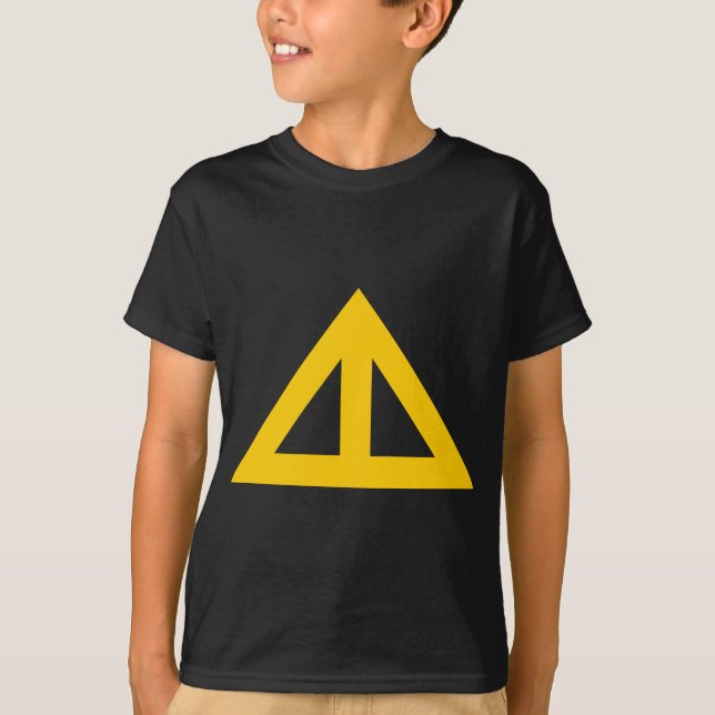 Camiseta Flecha triangular dividida (Anverso)