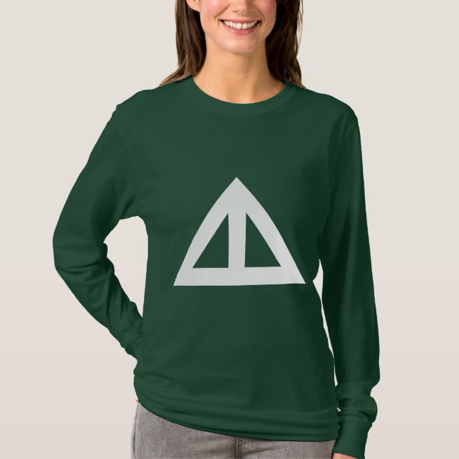 Camiseta Flecha triangular dividida (Anverso)