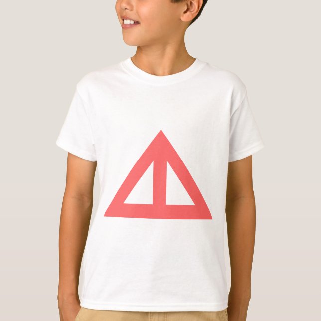Camiseta Flecha triangular dividida (Anverso)