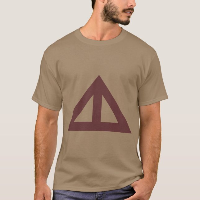 Camiseta Flecha triangular dividida (Anverso)