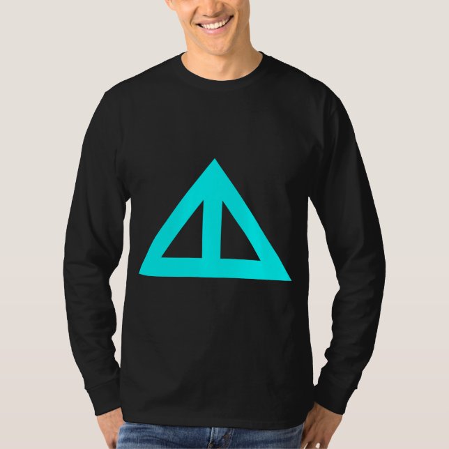 Camiseta Flecha triangular dividida (Anverso)