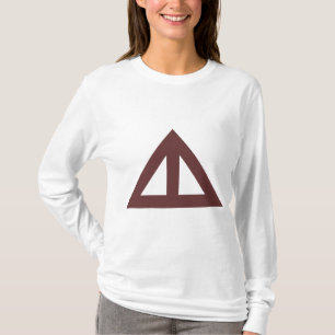 Camiseta Flecha triangular dividida