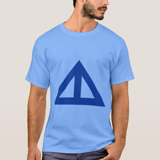 Camiseta Flecha triangular dividida (Anverso)