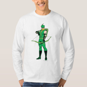 Camiseta Flecha verde de pie con arco