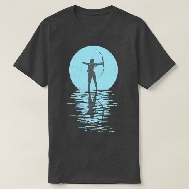 Camiseta Flecha Y Bow De Arquero Arquetero Deportivo De Arc (Diseño del anverso)
