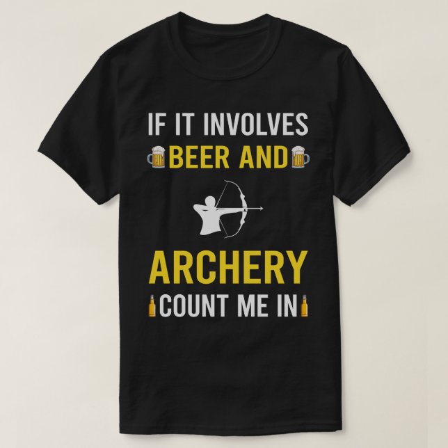 Camiseta Flechas de abeja y arcos de tiro con arco (Diseño del anverso)