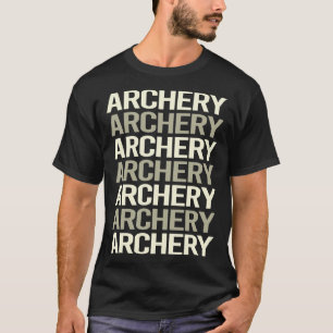 Camiseta Flechas de arco de arcos de texto blanco