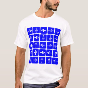 Camiseta Flechas de estilo LED - Azul