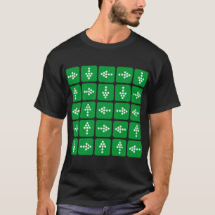 Camiseta Flechas de estilo LED - Verde