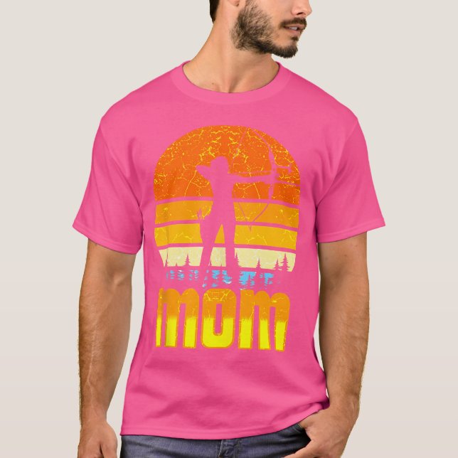 Camiseta Flechas de tiro con arco doblan a mamá deportiva (Anverso)