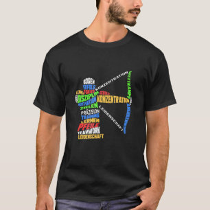 Camiseta Flechas de tiro de arco para el tiro de la palabra