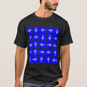 Camiseta Flechas del estilo del LED - azul