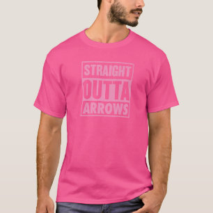 Camiseta Flechas hacia fuera rectas Flechas y arcos de flec