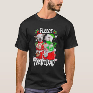 Camiseta Fleece Feliz Navidad Divertidos Navidades de oveja