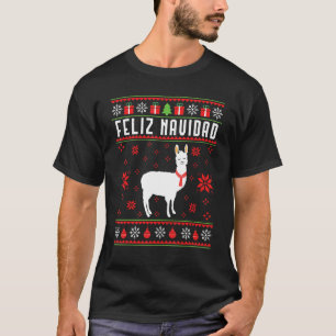 Camiseta Fleece Feliz Navidad Llama a Navidades