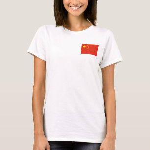 Camiseta Fleece Fleece Zip Jogger con bandera de China