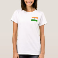 Fleece Fleece Zip Jogger con bandera de India