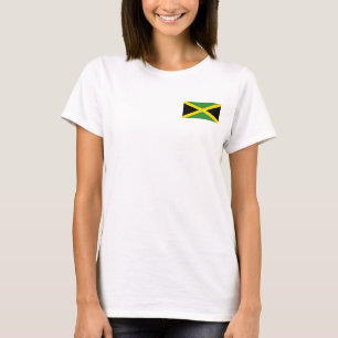 Camiseta Fleece Fleece Zip Jogger con bandera de Jamaica