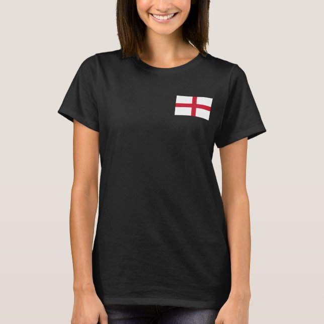 Camiseta Fleece Jogger de mujeres con bandera de Inglaterra (Anverso)